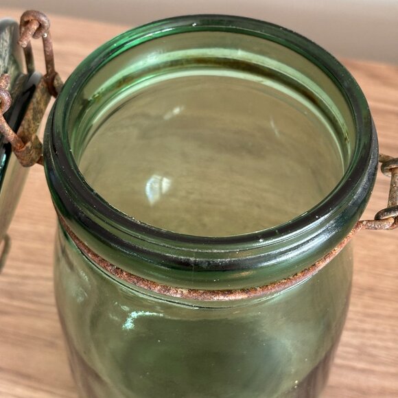 Antique French Green Canning Jar Solidex - Picture 6 of 7